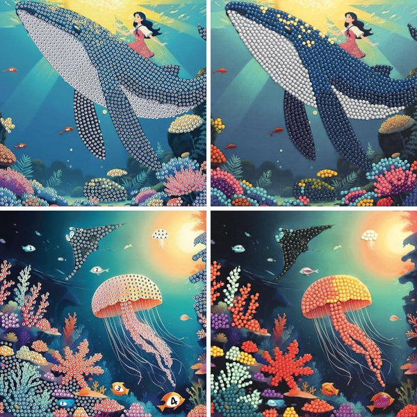 Sea World Diamond Art Kids Craft Kit - Kids Mosaics
