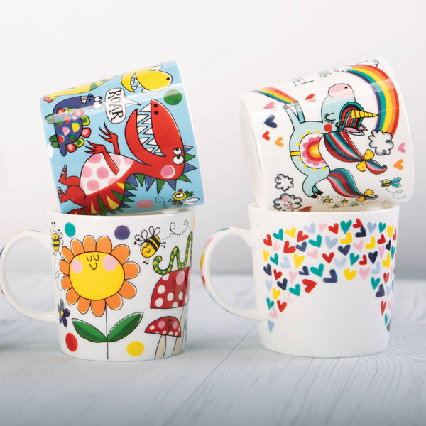 Boxed Bone China Mug - Unicorn - Brambles Gift Shop
