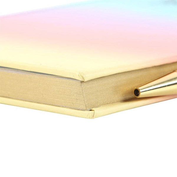 Multicoloured Gratitude Journal with Amethyst Pen - Brambles Gift Shop