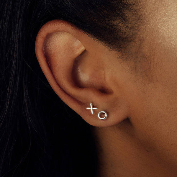 Message Bottle Sterling Silver Earrings 'Hug Kiss'