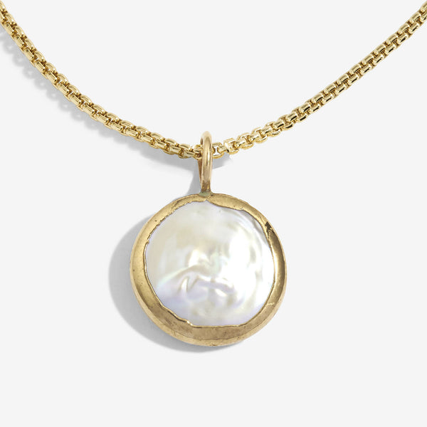 Summer Solstice Coin Pearl Gold Bracelet - Brambles Gift Shop