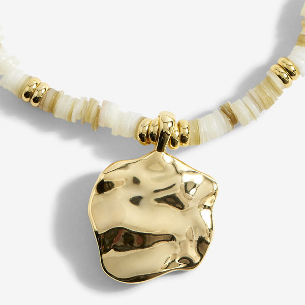 Summer Solstice White Shell Gold Bracelet - Brambles Gift Shop