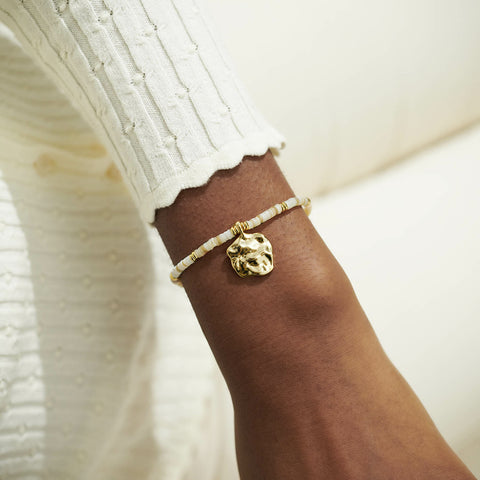 Summer Solstice White Shell Gold Bracelet - Brambles Gift Shop