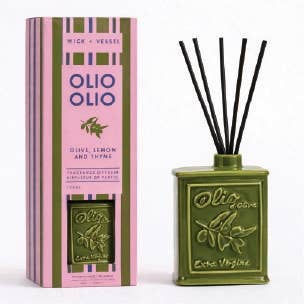 Olive Oil Green 100ml Diffuser - Brambles Gift Shop