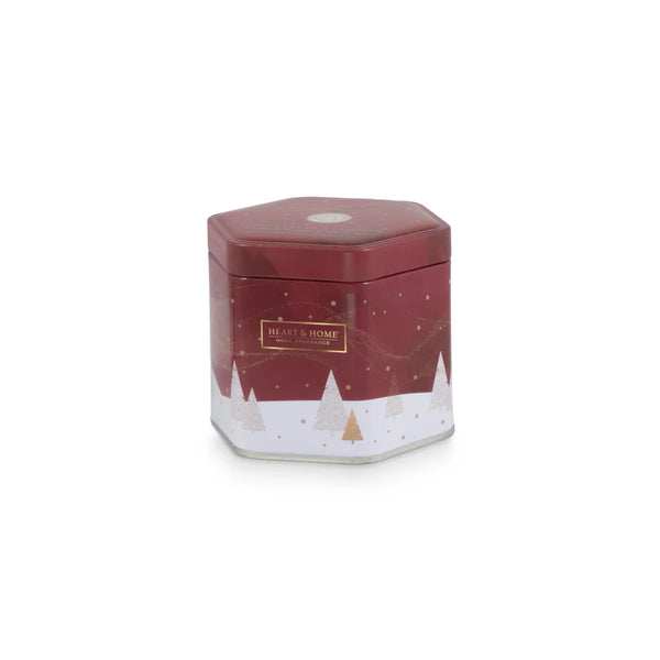 Heart & Home Candle - Christmas Comfort Tin 125g - Brambles Gift Shop