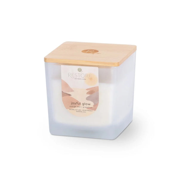 Heart & Home Joyful Glow Candle - Brambles Gift Shop