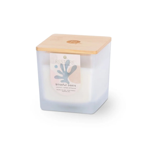 Heart & Home Candle - Blissful Oasis - Brambles Gift Shop