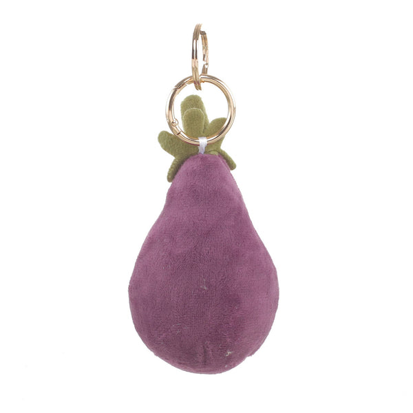 PLUSH AUBERGINE BAG CHARM - Brambles Gift Shop