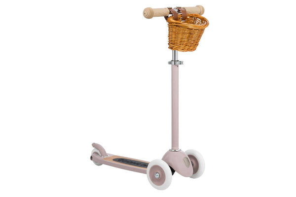 BANWOOD 3-WHEEL SCOOTER VINTAGE - DUSTY PINK - Brambles Gift Shop