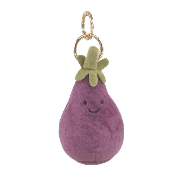PLUSH AUBERGINE BAG CHARM - Brambles Gift Shop
