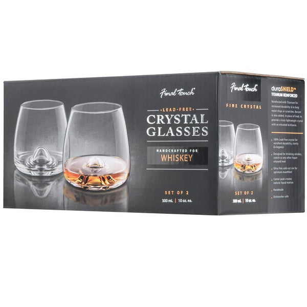 Final Touch Durashield Whisky Glass   2 Pack