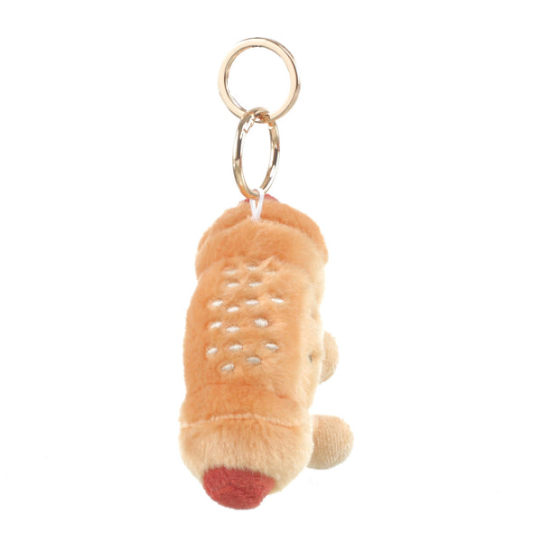 PLUSH SAUSAGE ROLL BAG CHARM - Brambles Gift Shop