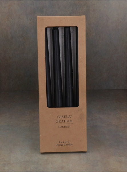 Black Taper Candles - Brambles Gift Shop