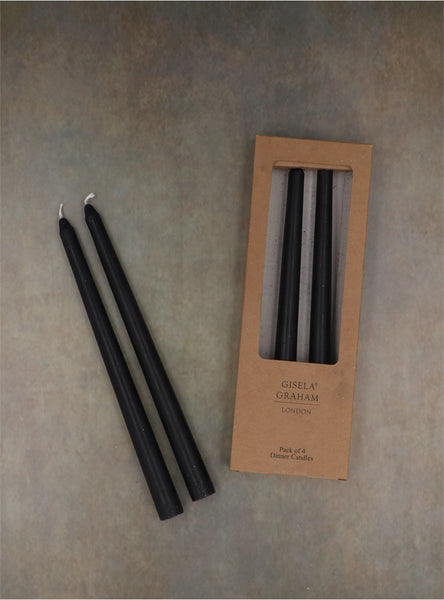 Black Taper Candles - Brambles Gift Shop