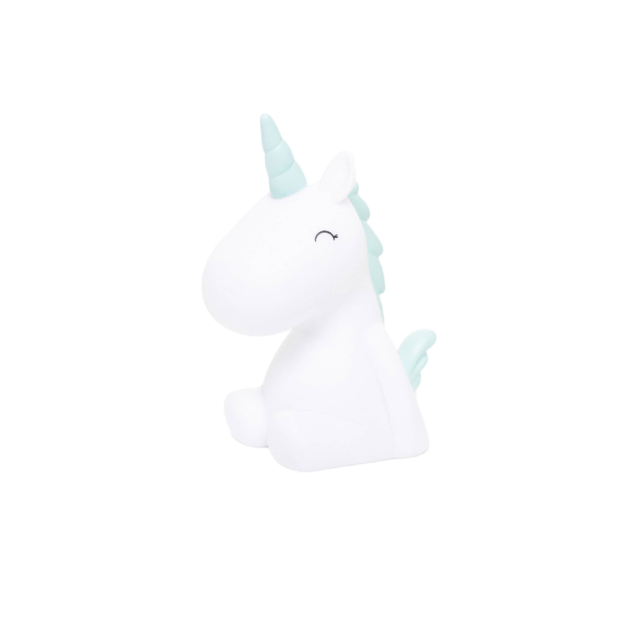 Dhink Mini Night Light White Unicorn With Pastel Blue Mane