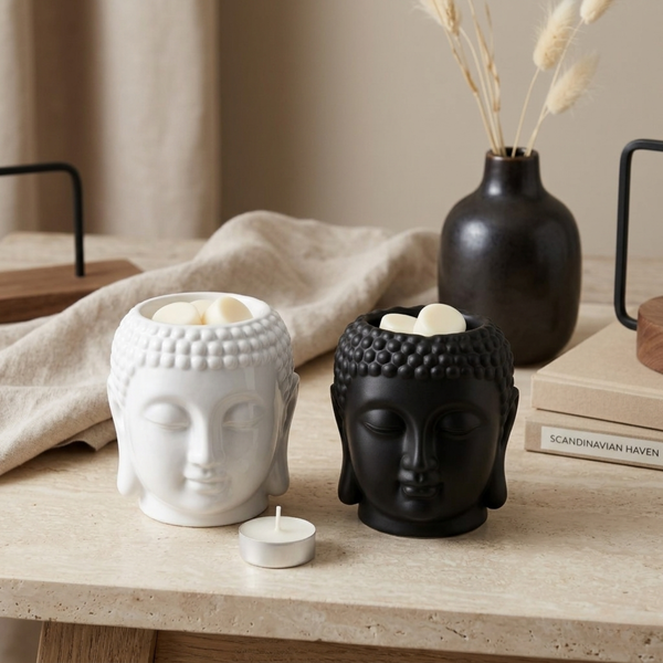Black Buddha Wax Melt Burner - Brambles Gift Shop