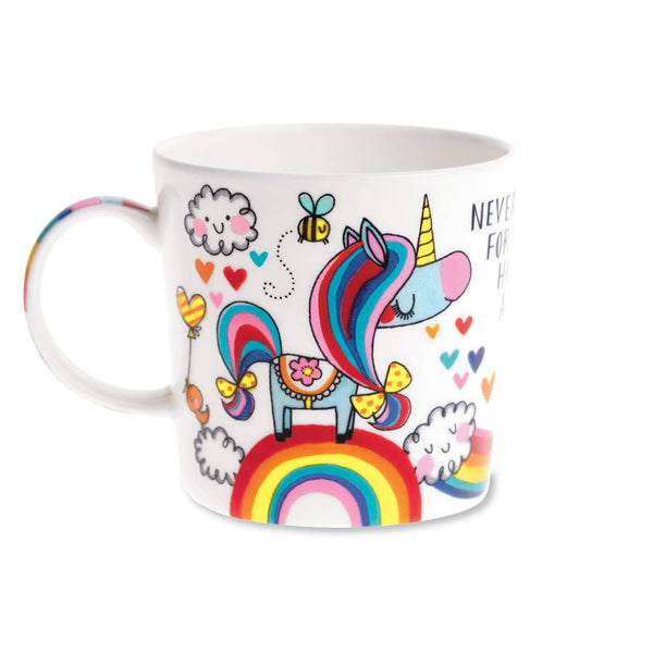 Boxed Bone China Mug - Unicorn - Brambles Gift Shop