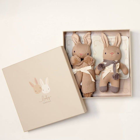 Organic Rattle And Comforter Gift Set