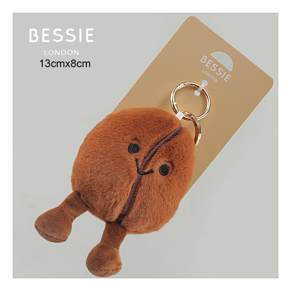 PLUSH COFFEE BEAN BAG CHARM - Brambles Gift Shop