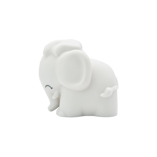 Dhink Mini Night Light Soft Grey Elephant With Black Eyes