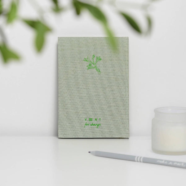 Notebook A5 Recycled Ocean Waste - Algae Green - Brambles Gift Shop