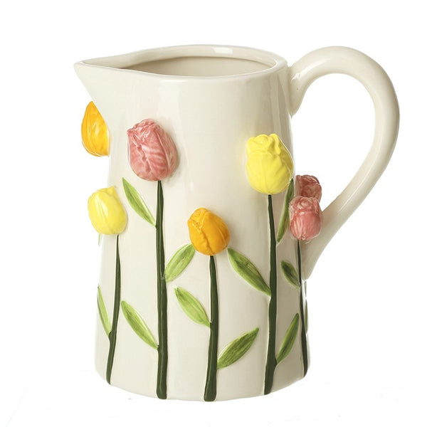 Tulip Ceramic Jug - Brambles Gift Shop