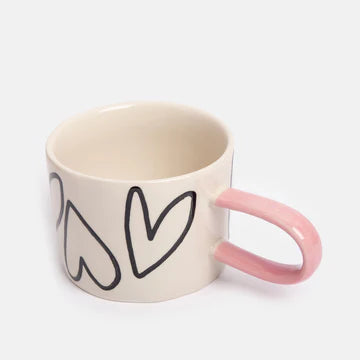 Caroline Gardner Hearts Ceramic Mug
