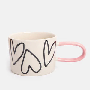 Caroline Gardner Hearts Ceramic Mug
