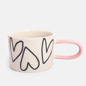 Caroline Gardner Hearts Ceramic Mug