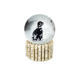 Black dog Snow Globe
