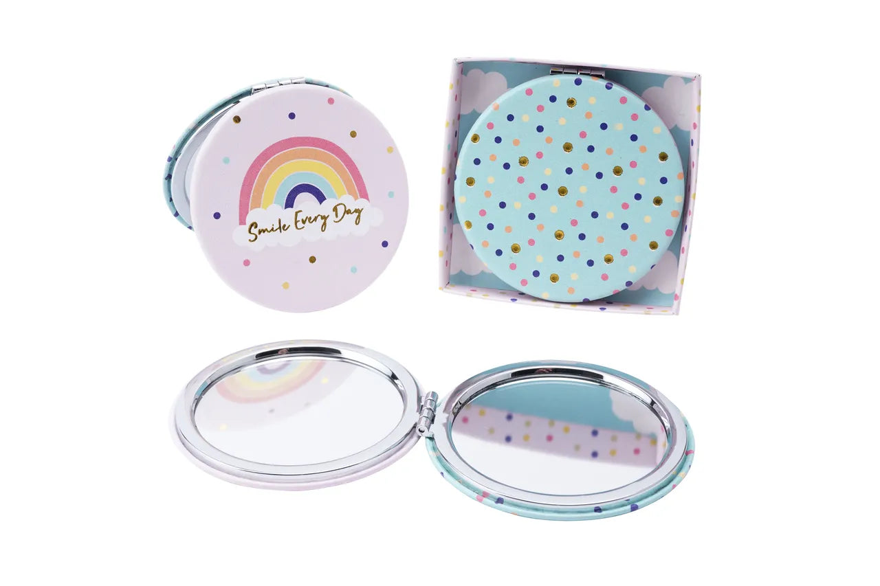'Smile Every Day' Compact Mirror - Brambles Gift Shop