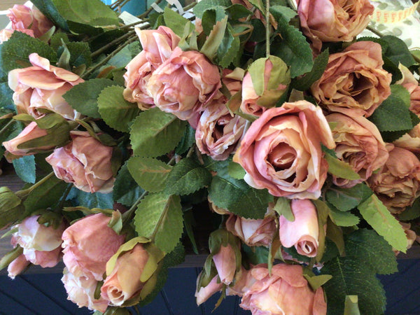 Antique Pink Rose Spray
