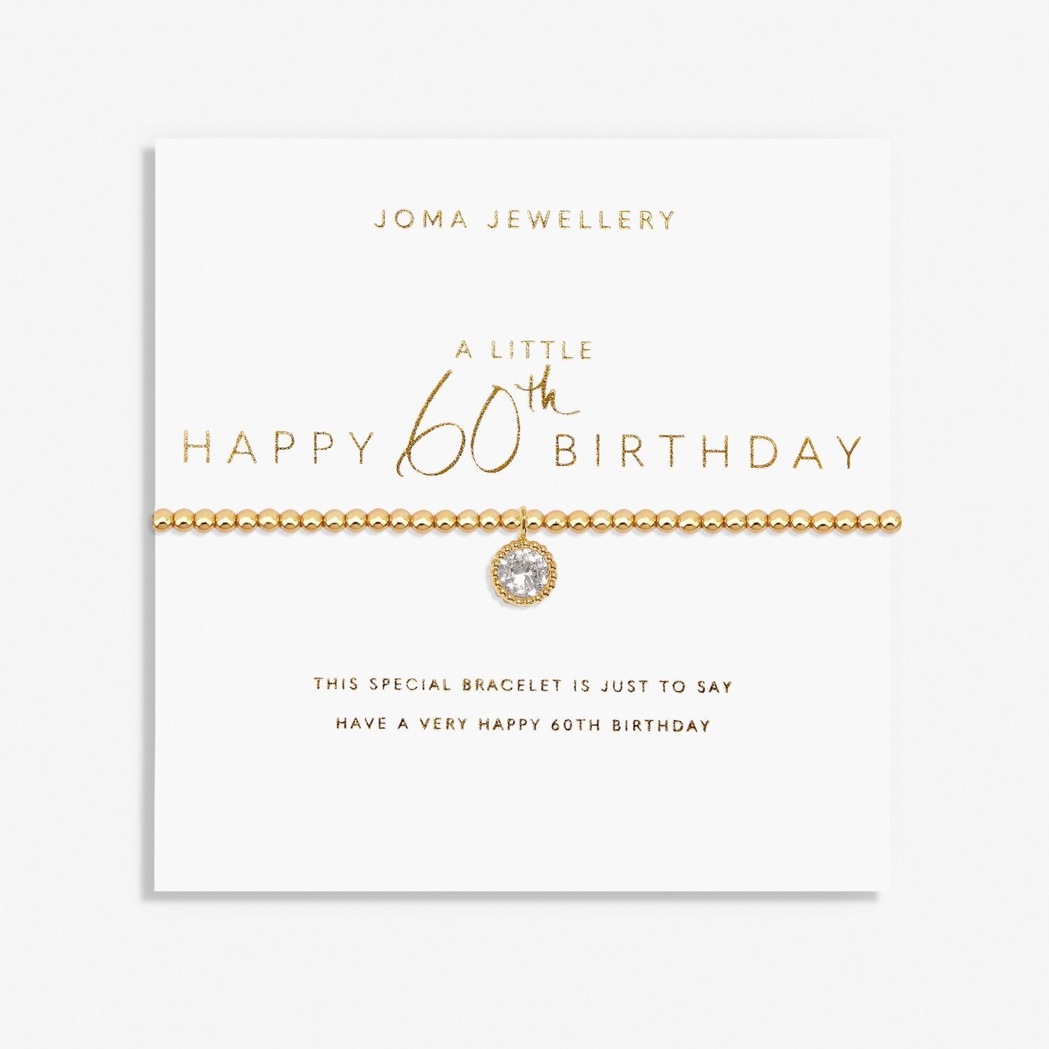 A little Happy 60th Birthday Bracelet