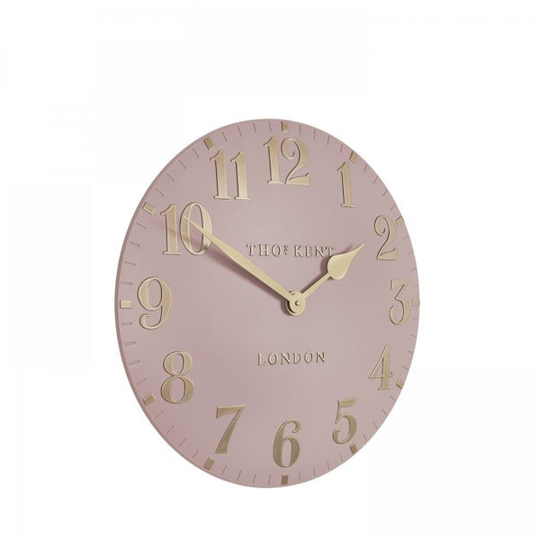 Thomas Kent 12” Blush Pink Arabic Wall Clock