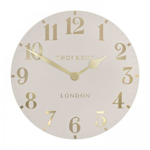 20” Oatmeal Arabic Wall Clock