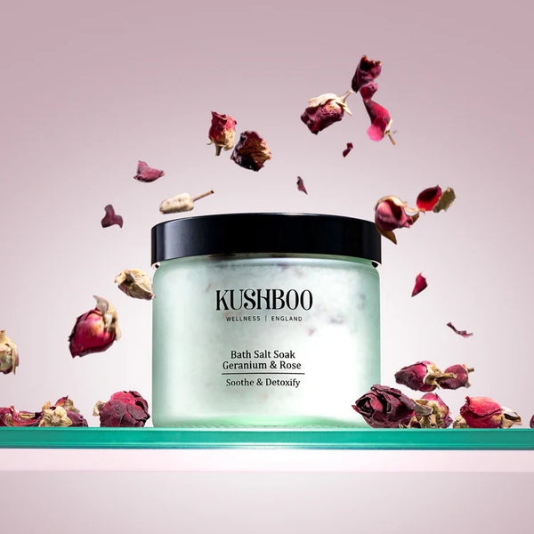 Kushboo Bath Soak Geranium & Rose