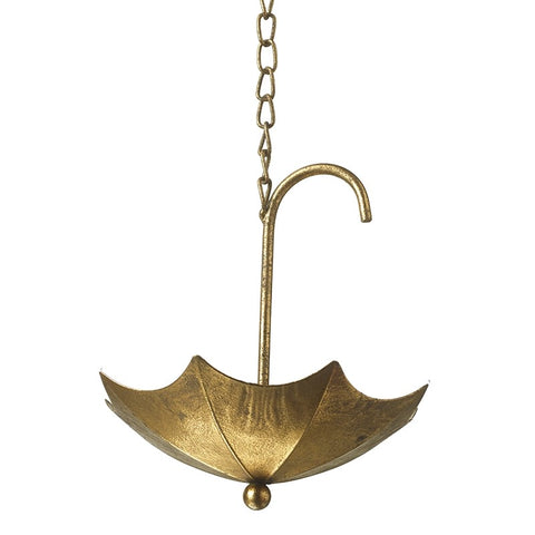 Hanging Gold Umbrella