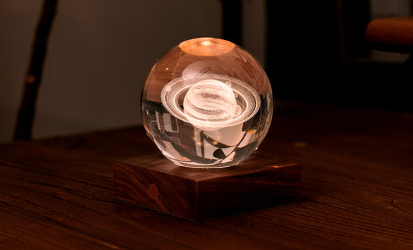 Amber Crystal Light Saturn