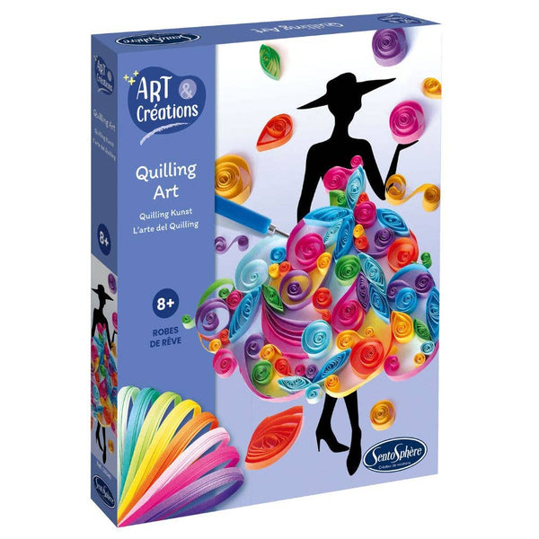 Fashion Dresses Quilling Paper Craft Kit for Kids
