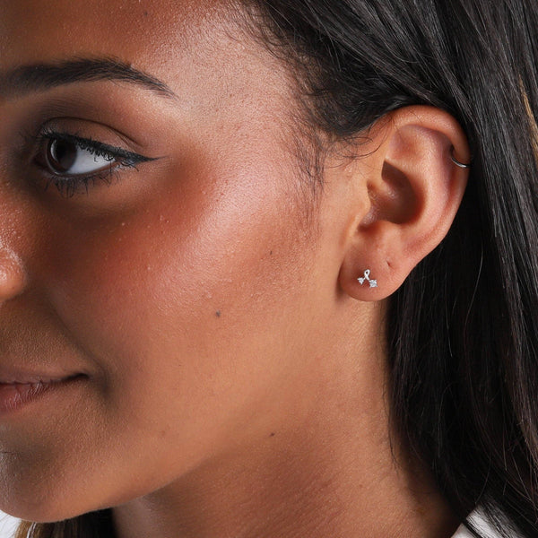 TT58080/81 'Yay' Crystal STERLING SILVER Earrings