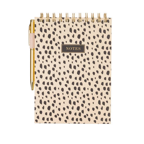 Éccolo Spiral Steno Pen Pad - Animal Print Pad with Pen
