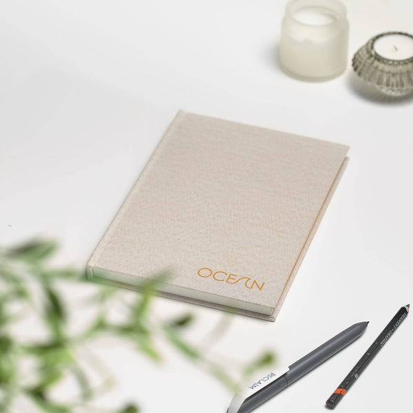 Notebook A5 Recycled Ocean Waste - Beach Yellow