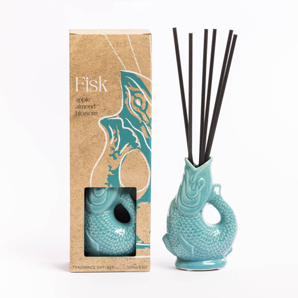 Teal Fisk 100ml Reed Diffuser. - Brambles Gift Shop