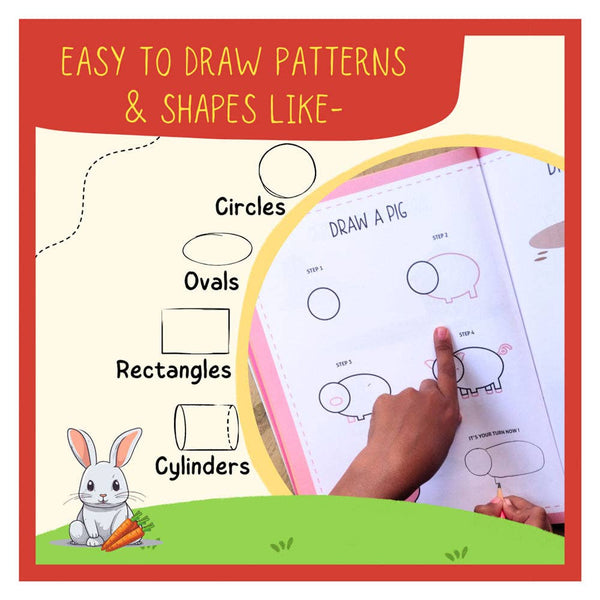 PEPPLAY Step-By-Step Drawing Book - Cute Farm Animals