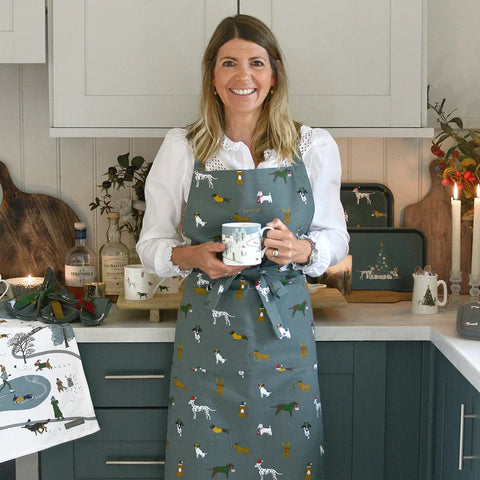 Christmas Dogs Adult Apron - Brambles Gift Shop