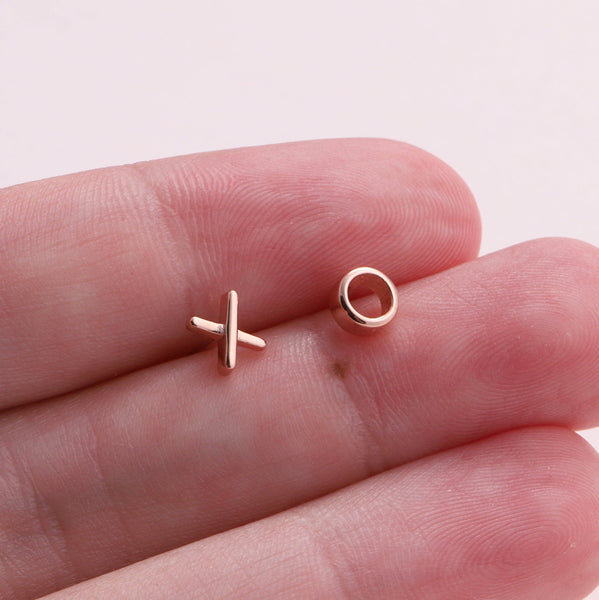 Message Bottle Sterling Silver Earrings 'Hug Kiss'