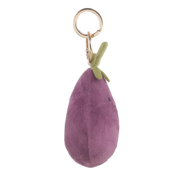 PLUSH AUBERGINE BAG CHARM - Brambles Gift Shop