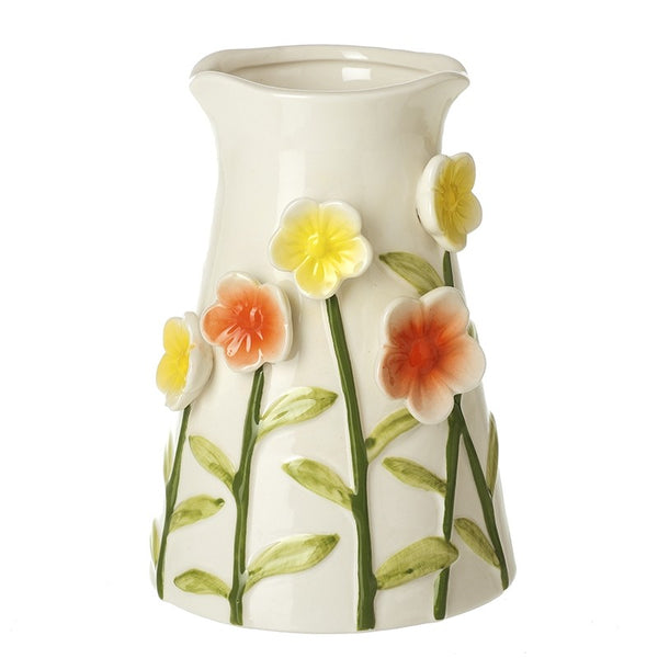 Floral Ceramic vase - Brambles Gift Shop
