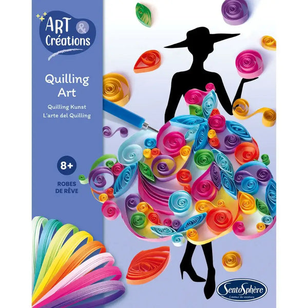Fashion Dresses Quilling Paper Craft Kit for Kids