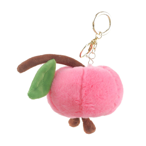 PLUSH PEACH BAG CHARM - Brambles Gift Shop